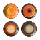 70s ceramics: saucers - roasts (set of 4) - Urban Nest