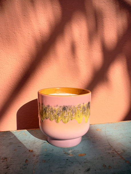 70s ceramics: scented candle - miami - Urban nest