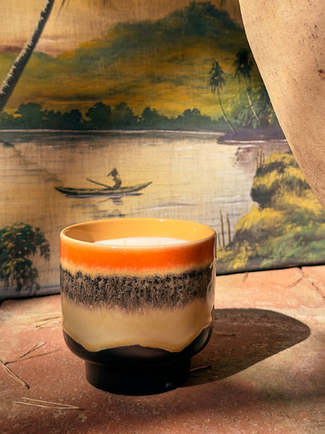 70s ceramics: scented candle - tulum - Urban nest