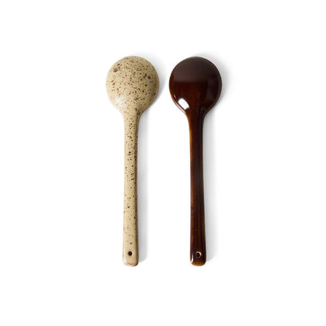 70s ceramics: serving spoons - hills (set of 2) - Urban nest