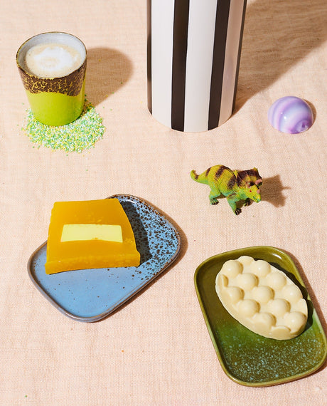70's ceramics small trays atlas - green (set of 2) - Urban nest