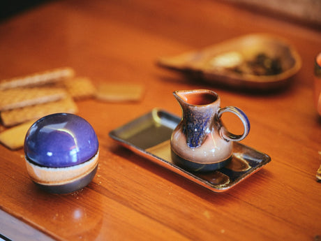 70s ceramics: small trays twenty four hours (set of 2) - Urban Nest