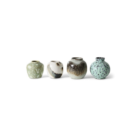 70s ceramics: small vases canyon, set of 4 - Urban nest