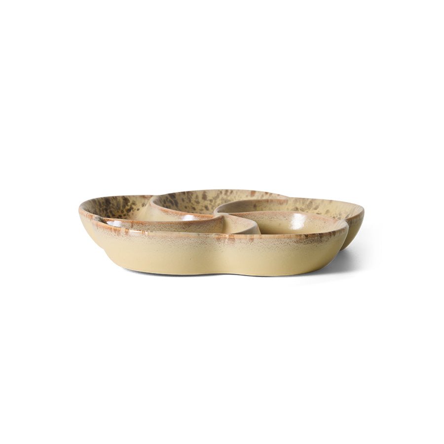 70s ceramics: snack tray grit - Urban nest