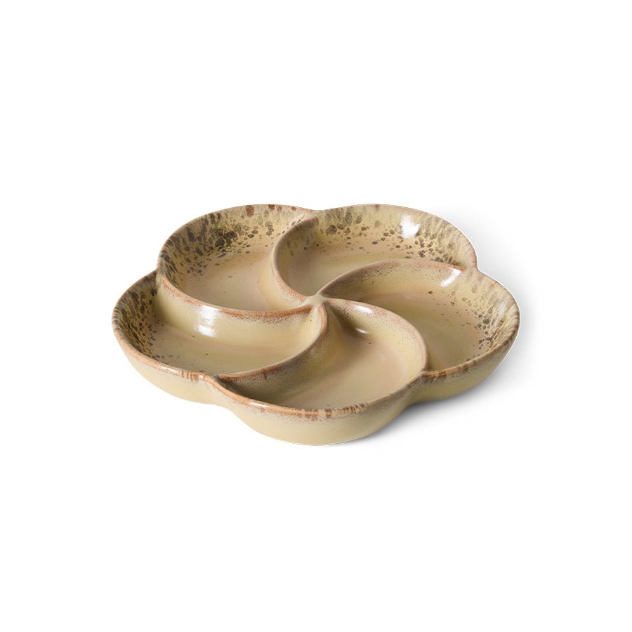 70s ceramics: snack tray grit - Urban nest