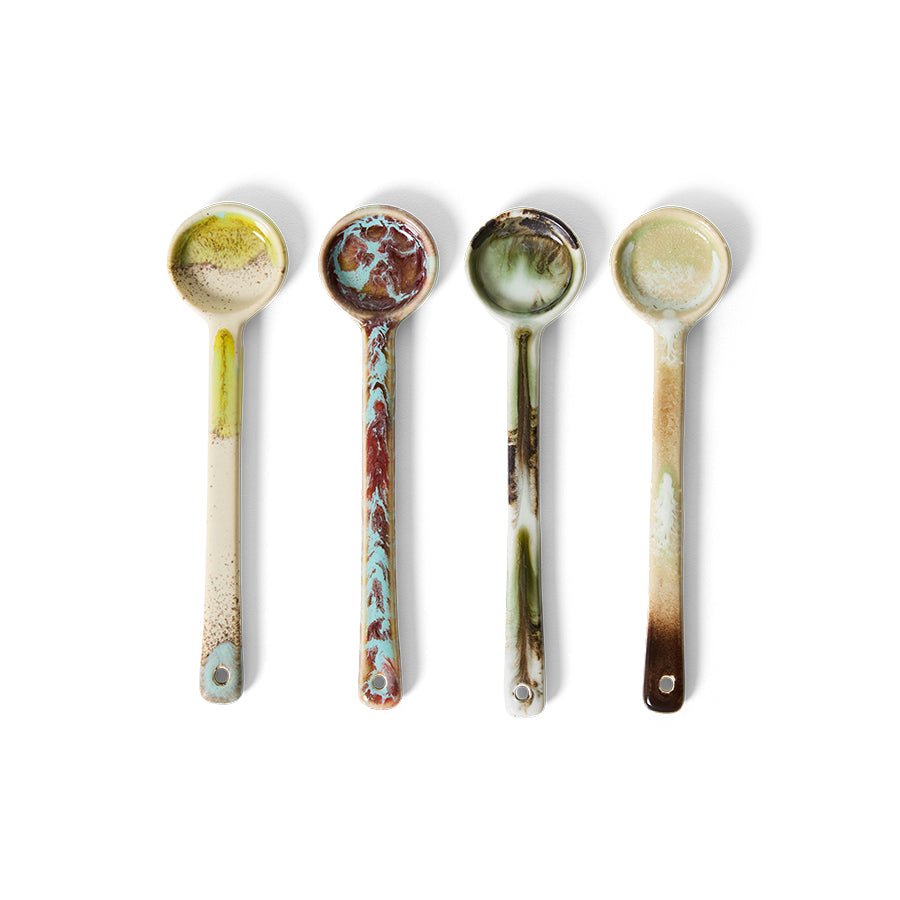 70s ceramics: spoons M, blend (set of 4) - Urban nest
