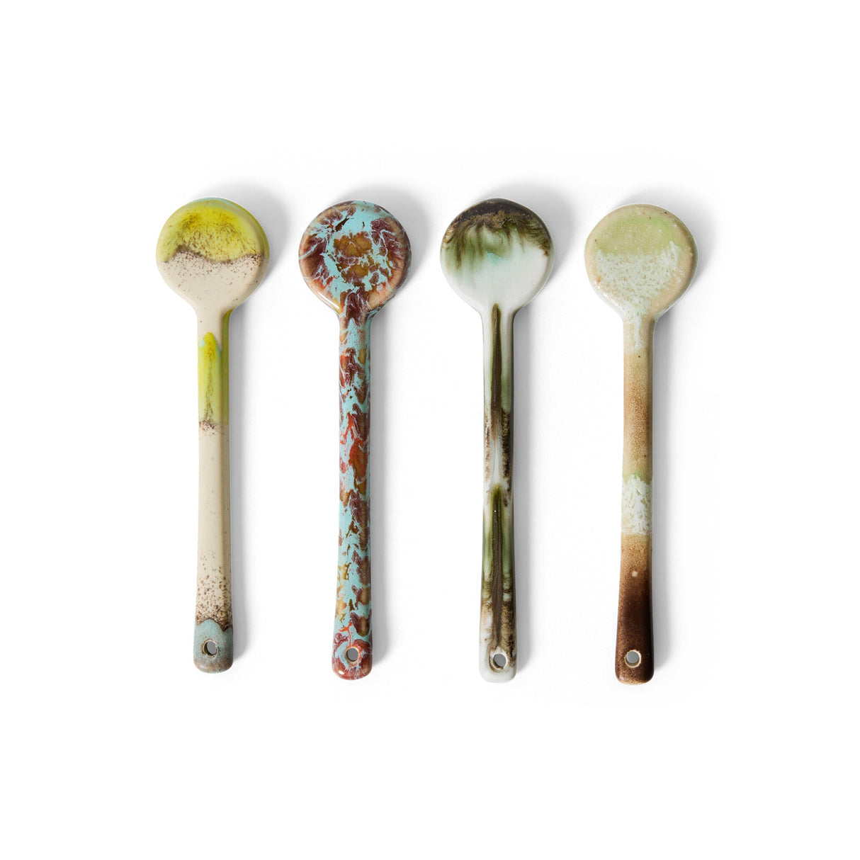 70s ceramics: spoons M, blend (set of 4) - Urban nest