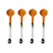 70s ceramics: spoons M (set of 4) single color - Urban nest