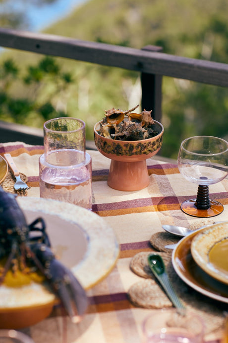 70s ceramics: tapas bowl on base L lush - Urban nest