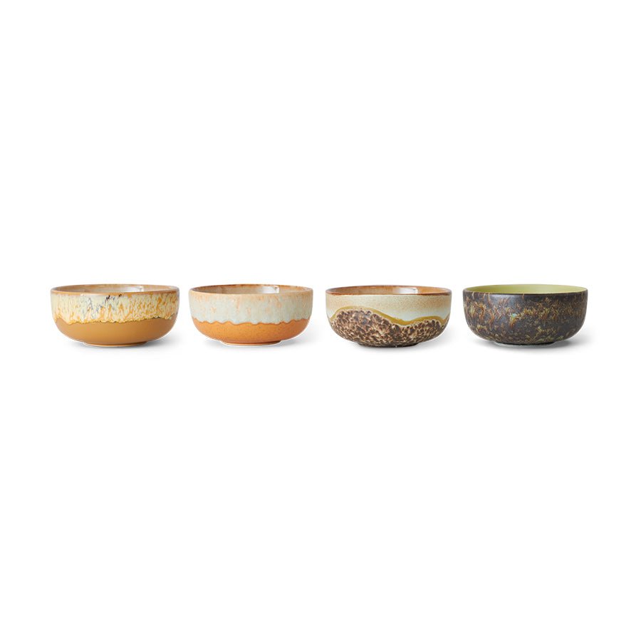 70s ceramics: tapas bowls drift (set of 4) - Urban nest