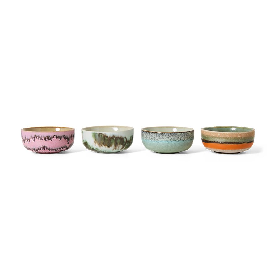 70s ceramics: tapas bowls renaissance (set of 4) - Urban nest