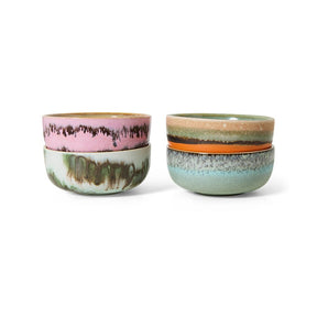 70s ceramics: tapas bowls renaissance (set of 4) - Urban nest