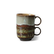 70s ceramics: tea cups odyssey, set of 2 - Urban nest