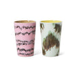 70s ceramics: tea mugs baroque (set of 2) - Urban nest