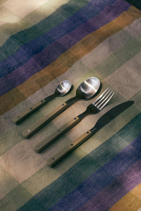 70s cutlery spoon - olive - Urban nest
