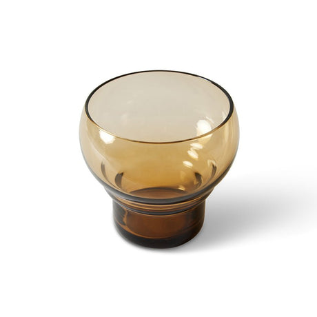 70s glassware: bulb glasses - amber (set of 4) - Urban Nest