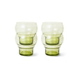 70s glassware: bulb glasses - mint green (set of 4) - Urban nest