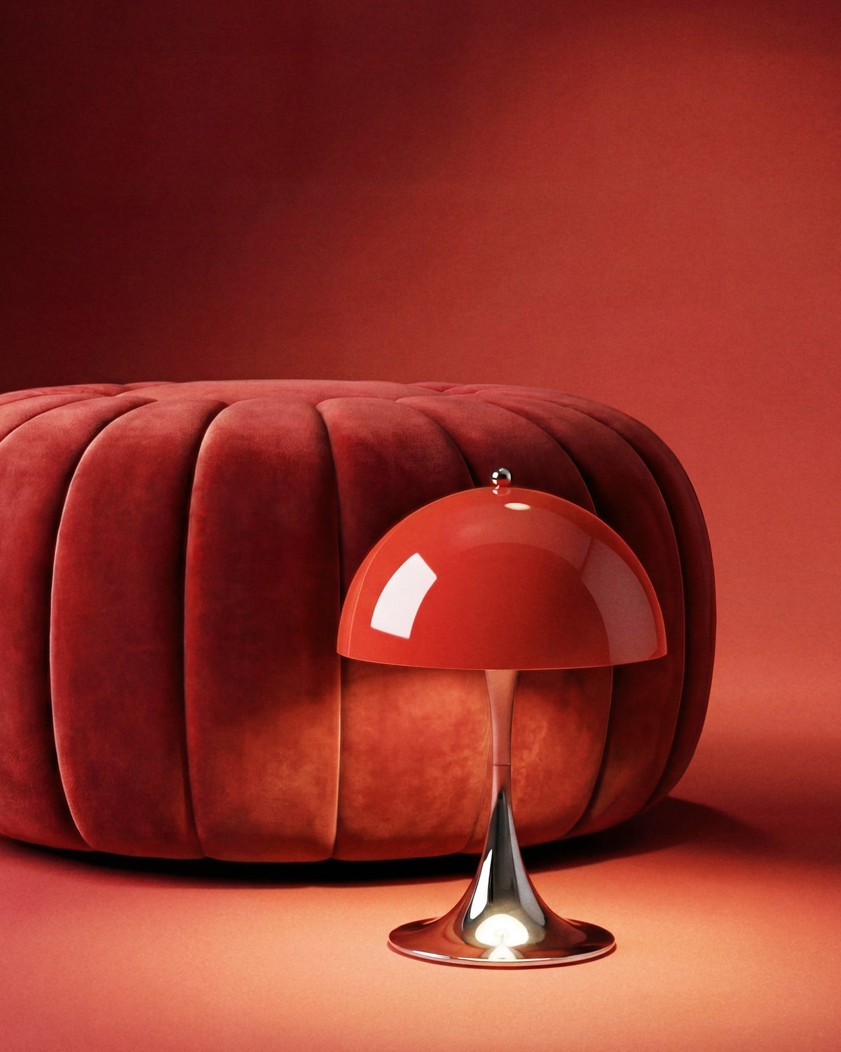 Panthella 250 chrome portable lamp | The originals