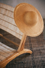 Abaca/teak lounge chair - natural - Urban nest