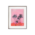 Acrylic frame brown - palms - Urban nest