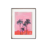 Acrylic frame brown - palms - Urban nest