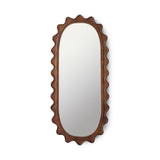 Wooden ripple mirror