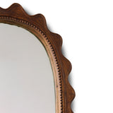 Wooden ripple mirror