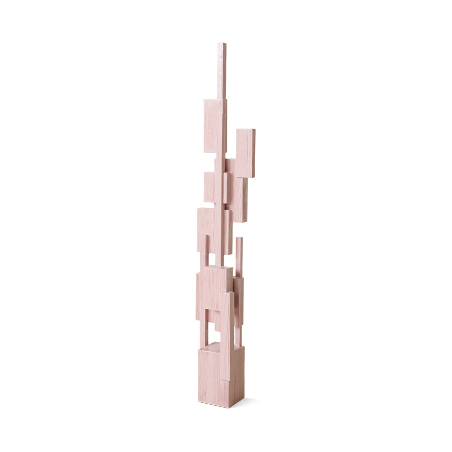 Skyscraper sculpture - soft pink