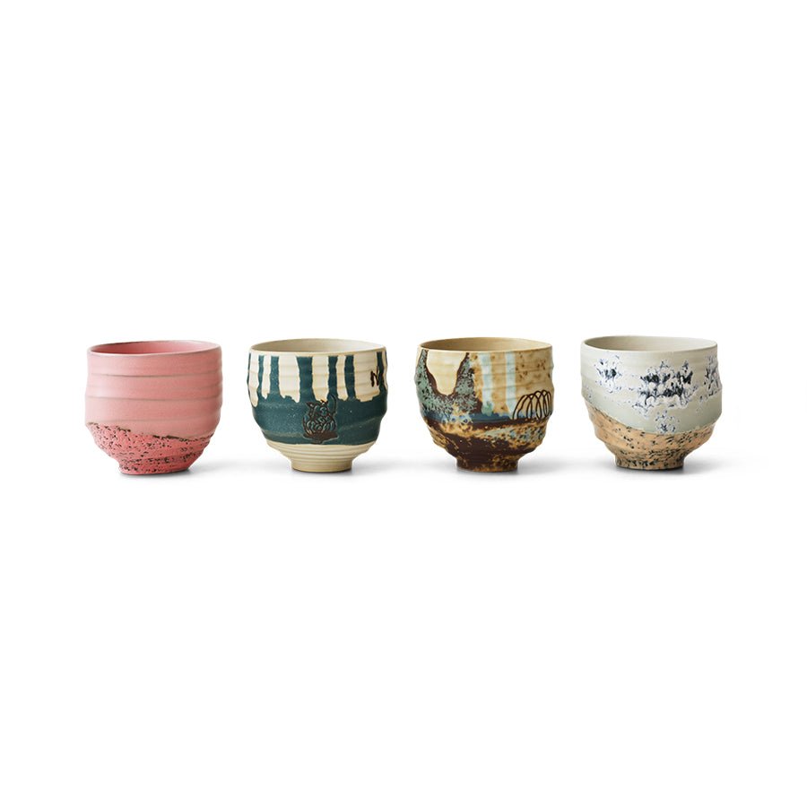 Artist ceramics: coffee cups set of 4 - Urban nest