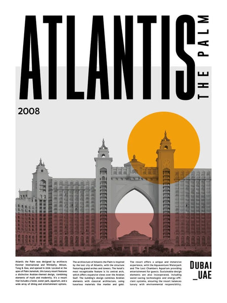 Atlantis the palm poster - Urban nest