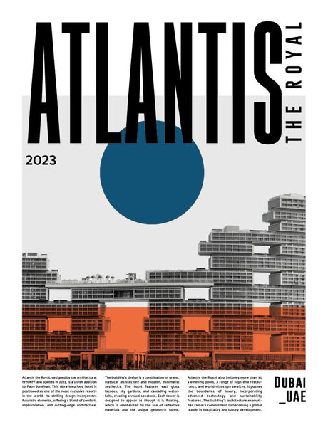 Atlantis the royal poster - Urban nest