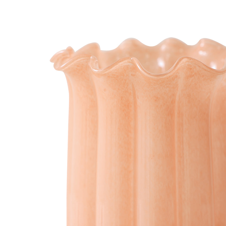 High vase, peach