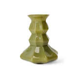 Silhouette glass vase, green