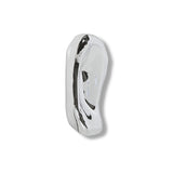 Glass sculpture chrome no. 4