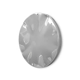 Dent wall sculpture chrome