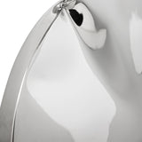 Dent wall sculpture chrome