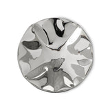 Dent wall sculpture chrome