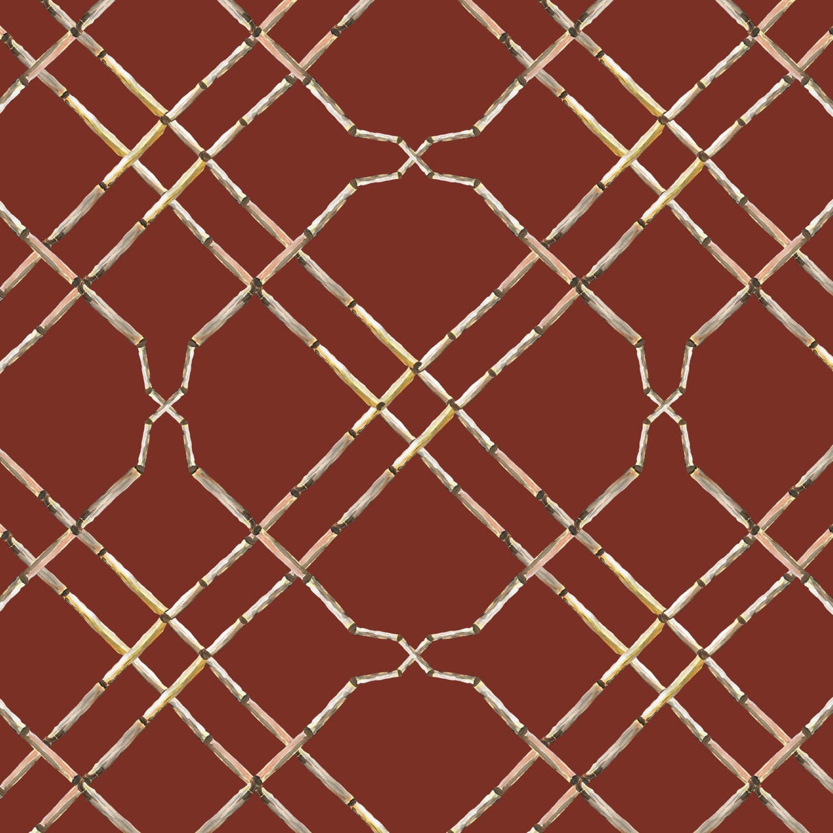 Bamboo trellis wallpaper - Urban nest
