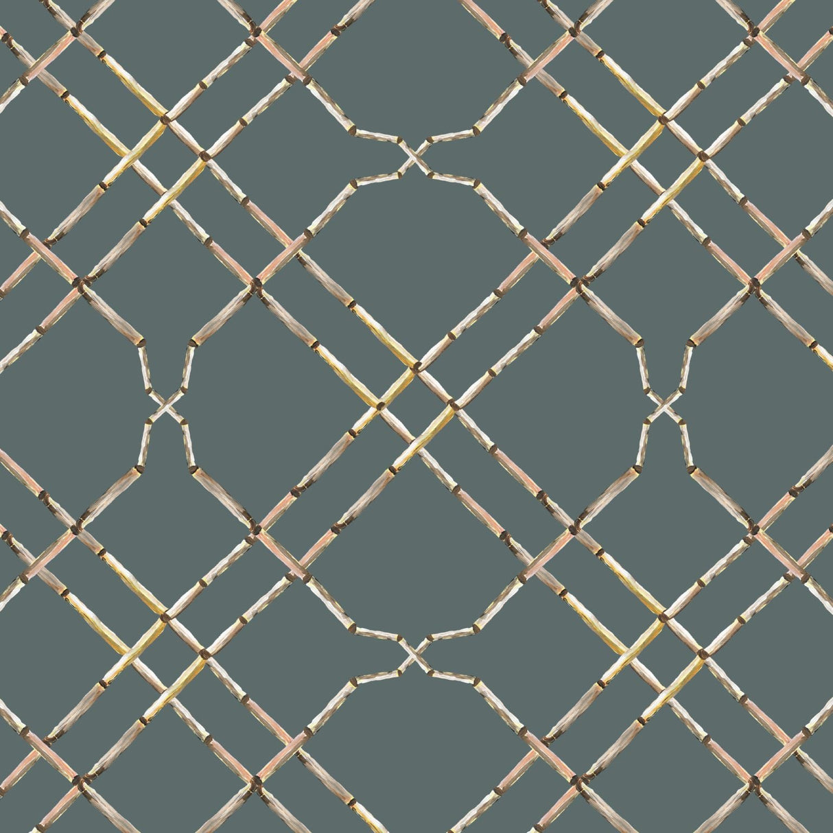 Bamboo trellis wallpaper - Urban nest