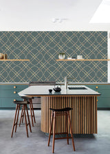 Bamboo trellis wallpaper - Urban nest