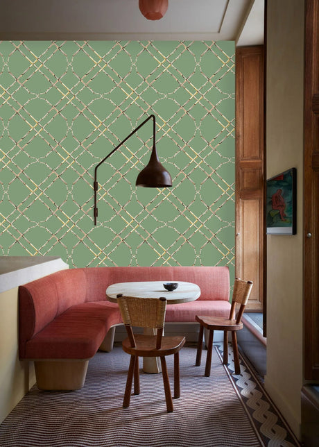 Bamboo trellis wallpaper - Urban nest