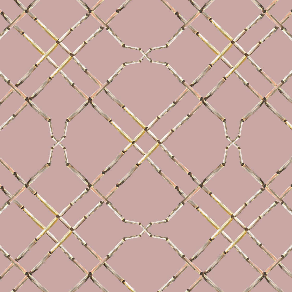 Bamboo trellis wallpaper - Urban nest