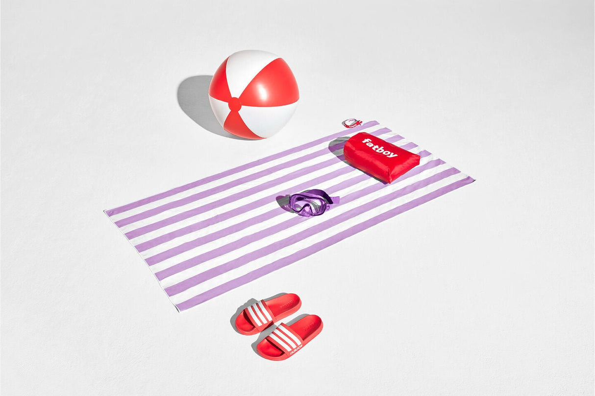 Beach baggy towel with pillow, lilac - Urban nest