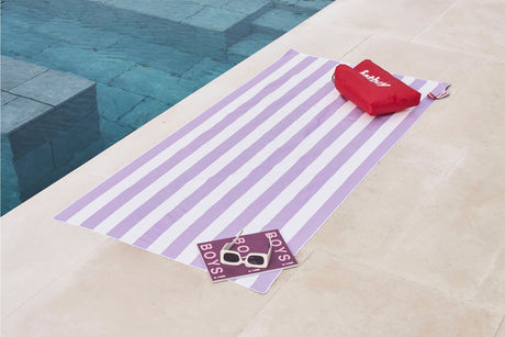 Beach baggy towel with pillow, lilac - Urban nest