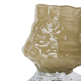 Brut textured glass vase, sage - Urban nest