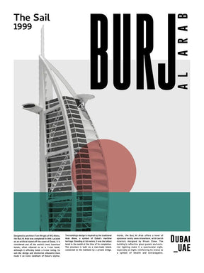 Burj al arab poster - Urban nest