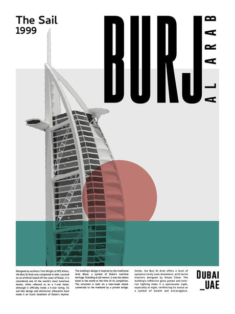 Burj al arab poster - Urban nest