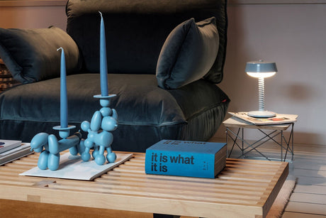 Can - Dog candle holder, wave blue - Urban nest