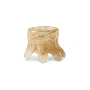Candle holder - low, cream - Urban nest
