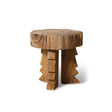 Carved wooden stool - Urban nest